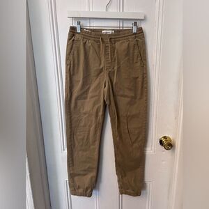 Abercrombie Kids Khaki School Casual Utility Twill Boys Cotton Joggers 13/14